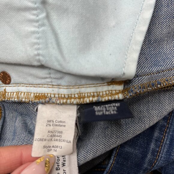 J. Crew Shorts Womens Size 27 Indigo Denim Stretch Blue Summer Casual Beach - Picture 7 of 8